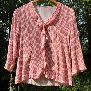 Dr Bloom Barcelona Printed Pony Ruffle Top